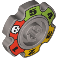Lego ozubené kolo, stříbrná (4646781, 4667165)